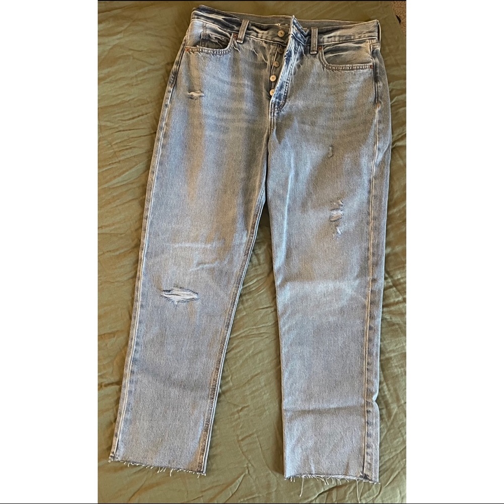High rise Slouchy Straight Denim